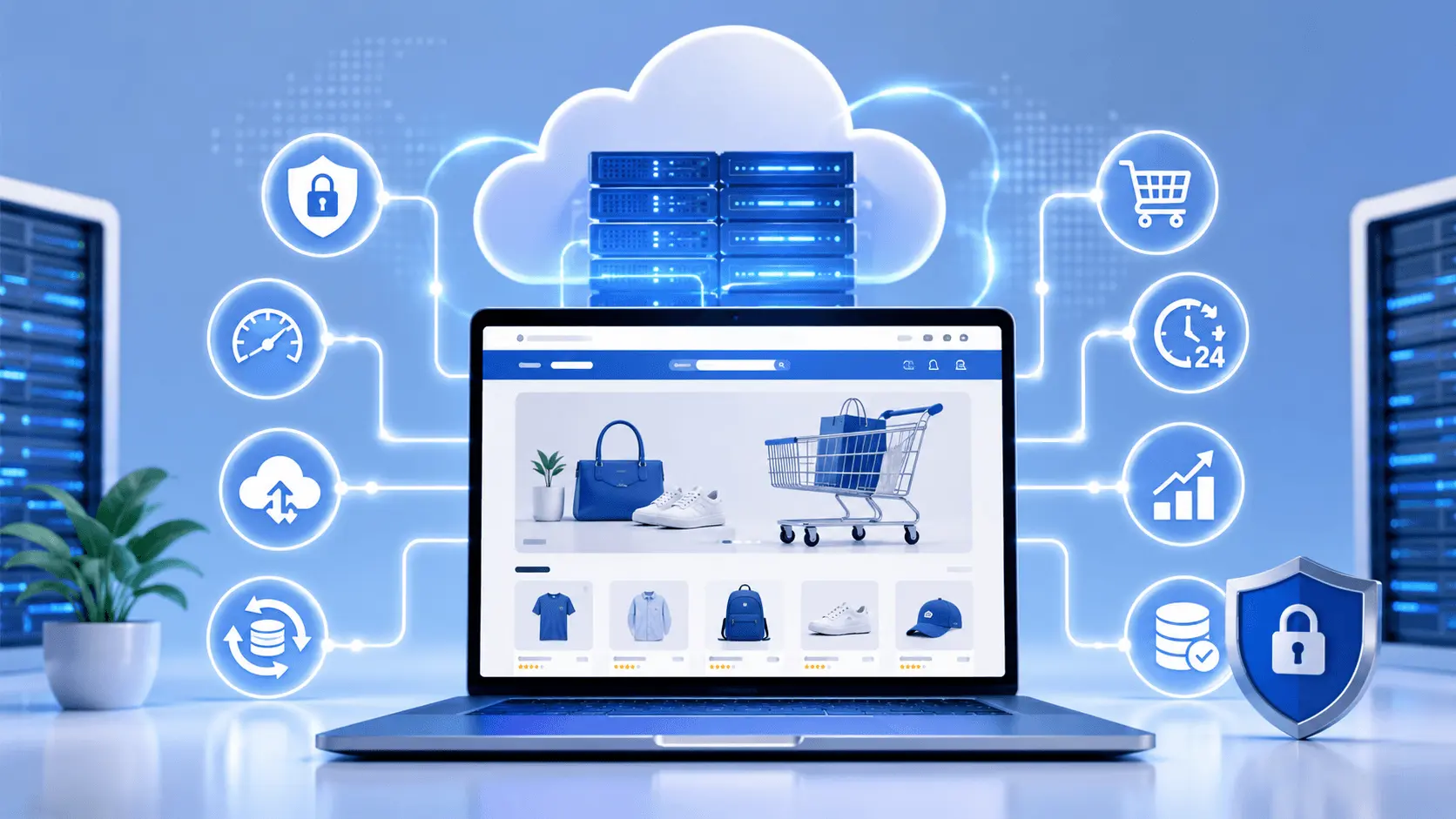 Best hosting for e-commerce website comparison featuring fast, secure, and reliable hosting providers for WooCommerce and online stores