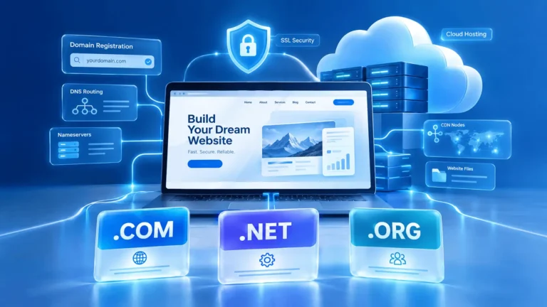 .COM vs .NET vs .ORG: Which Should You Choose? domain extension comparison for websites