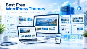 Best Free WordPress Themes comparison for fast responsive WordPress websites